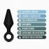 Anal Adventures Platinum Silicone Loop Plug Kit Black - Anal Plugs
