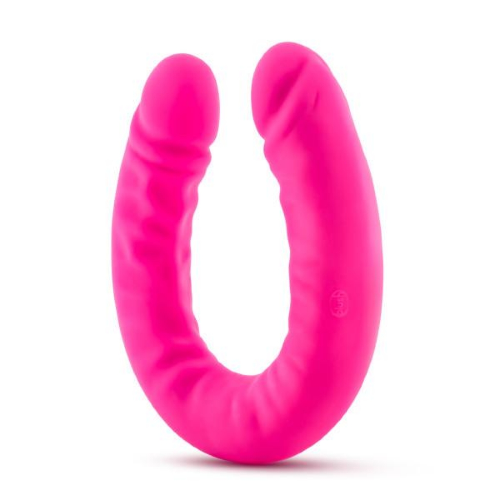 Ruse 18 inches Silicone Slim Double Dong Hot Pink - Double Dildos