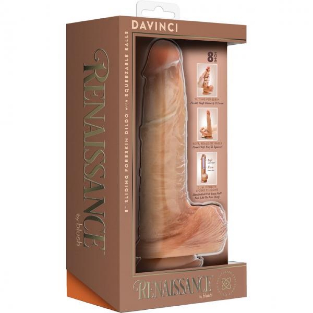 Renaissance DaVinci Realistic 8-Inch Dildo Tan