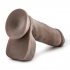 Au Naturel 8 inches Sensa Feel Dildo Chocolate Brown - Realistic Dildos & Dongs