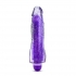 Glow Dicks Molly Glitter Vibrator Purple - Realistic