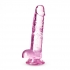 Naturally Yours 7in Rose Crystalline Dildo - Realistic Dildos & Dongs