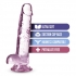 Naturally Yours 7in Rose Crystalline Dildo - Realistic Dildos & Dongs