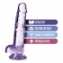 Naturally Yours 7in Amethyst Crystalline Dildo - Realistic Dildos & Dongs