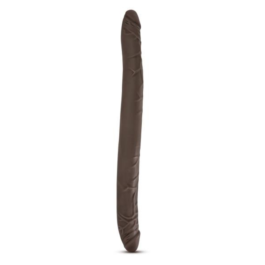 Dr. Skin 16-Inch Double Dildo in Chocolate Brown