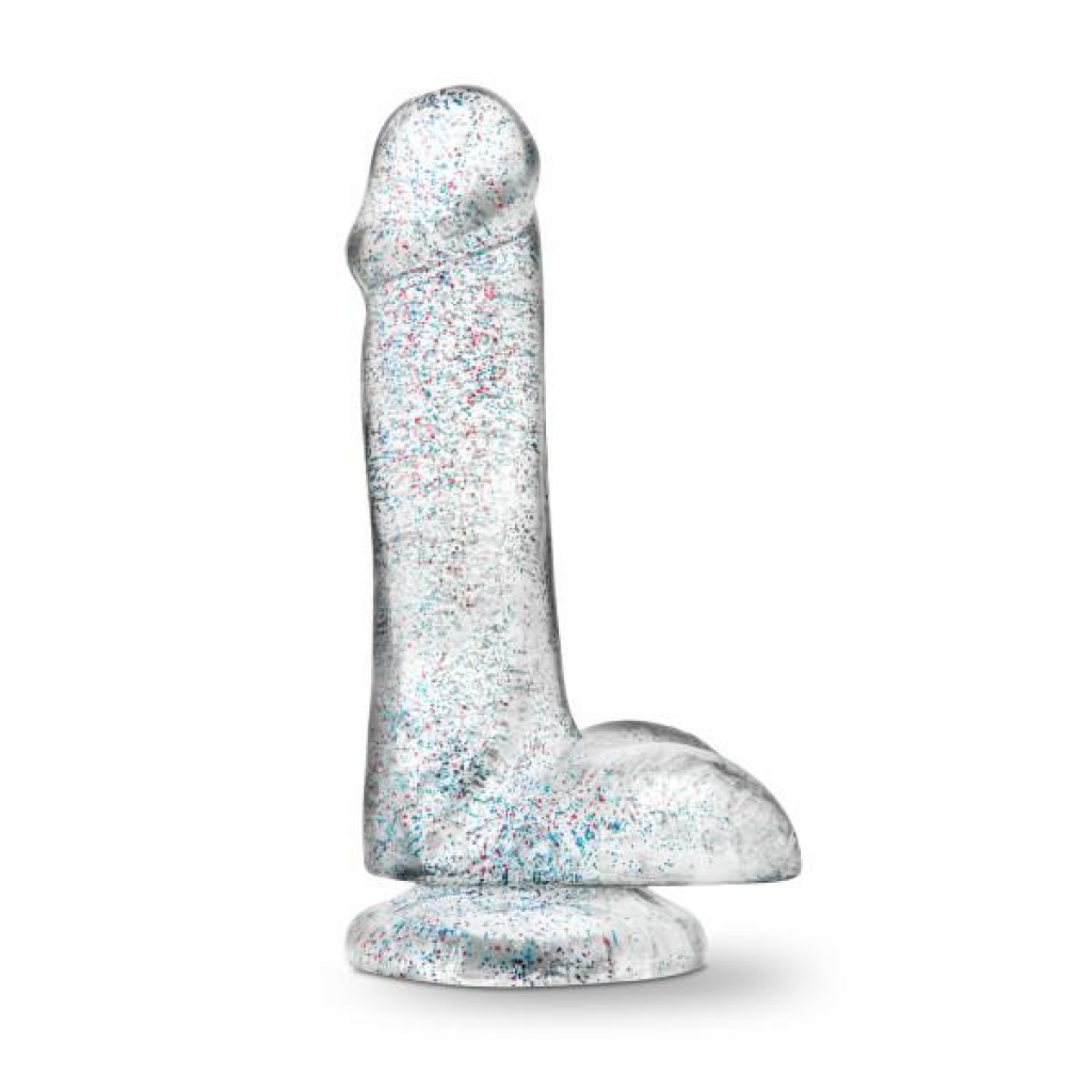 Naturally Yours 6 inches Glitter Cock Sparkling Clear - Realistic Dildos & Dongs