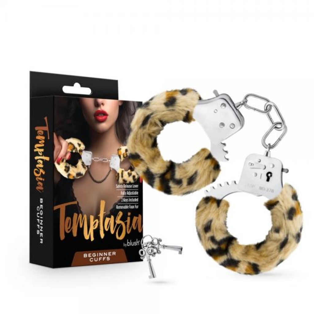 Temptasia Beginner Cuffs Leopard - Handcuffs