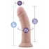 Au Naturel 8 inches Dildo with Suction Cup Beige - Realistic Dildos & Dongs