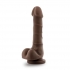 Dr Skin Basic 7 inches Chocolate Brown Dildo - Realistic Dildos & Dongs