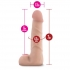 X5 7 inches Cock With Flexible Spine Dildo Beige - Realistic Dildos & Dongs