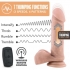 Dr. Skin Dr. Beckham Silicone 7in Thumping Dildo W/ Remote Vanilla - Realistic