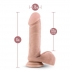 Dr. Skin Dr. Beckham Silicone 7in Thumping Dildo W/ Remote Vanilla - Realistic