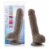 Au Naturel 9 inches Sensa Feel Dildo Chocolate Brown - Realistic Dildos & Dongs