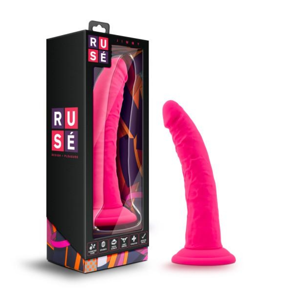 Ruse Jimmy Hot Pink Realistic Dildo - Realistic Dildos & Dongs