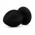 Anal Adventures Platinum Silicone Anal Stout Plug Large Black - Anal Plugs