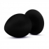 Anal Adventures Platinum Silicone Anal Stout Plug Medium Black - Anal Plugs