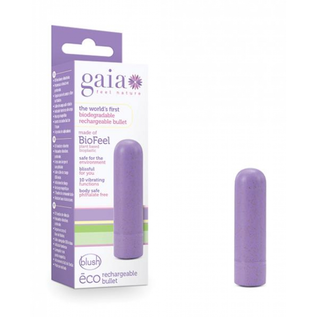 Gaia Eco Bullet Lilac Rechargeable - Bullet Vibrators