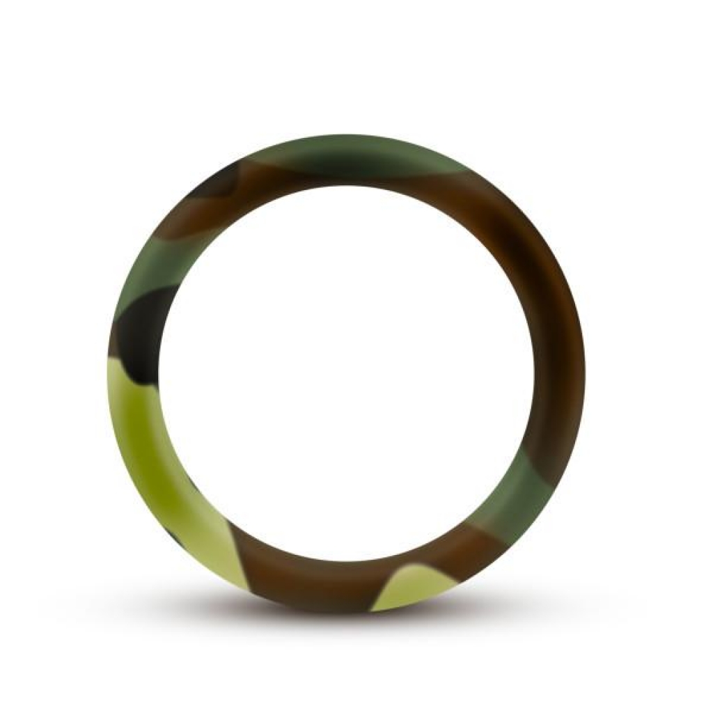 Performance Silicone Camo Cock Ring Green Camoflauge - Classic Penis Rings