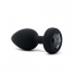 B Vibe Vibrating Jewel Plug Black Diamond M/l (net) - Anal Plugs