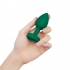 B Vibe Vibrating Jewel Plug Emerald M/l (net) - Anal Plugs