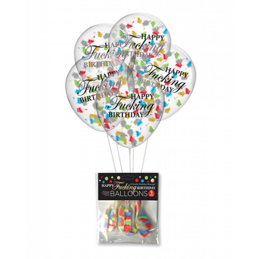 Happy F*ing Birthday Confetti Balloons - Serving Ware