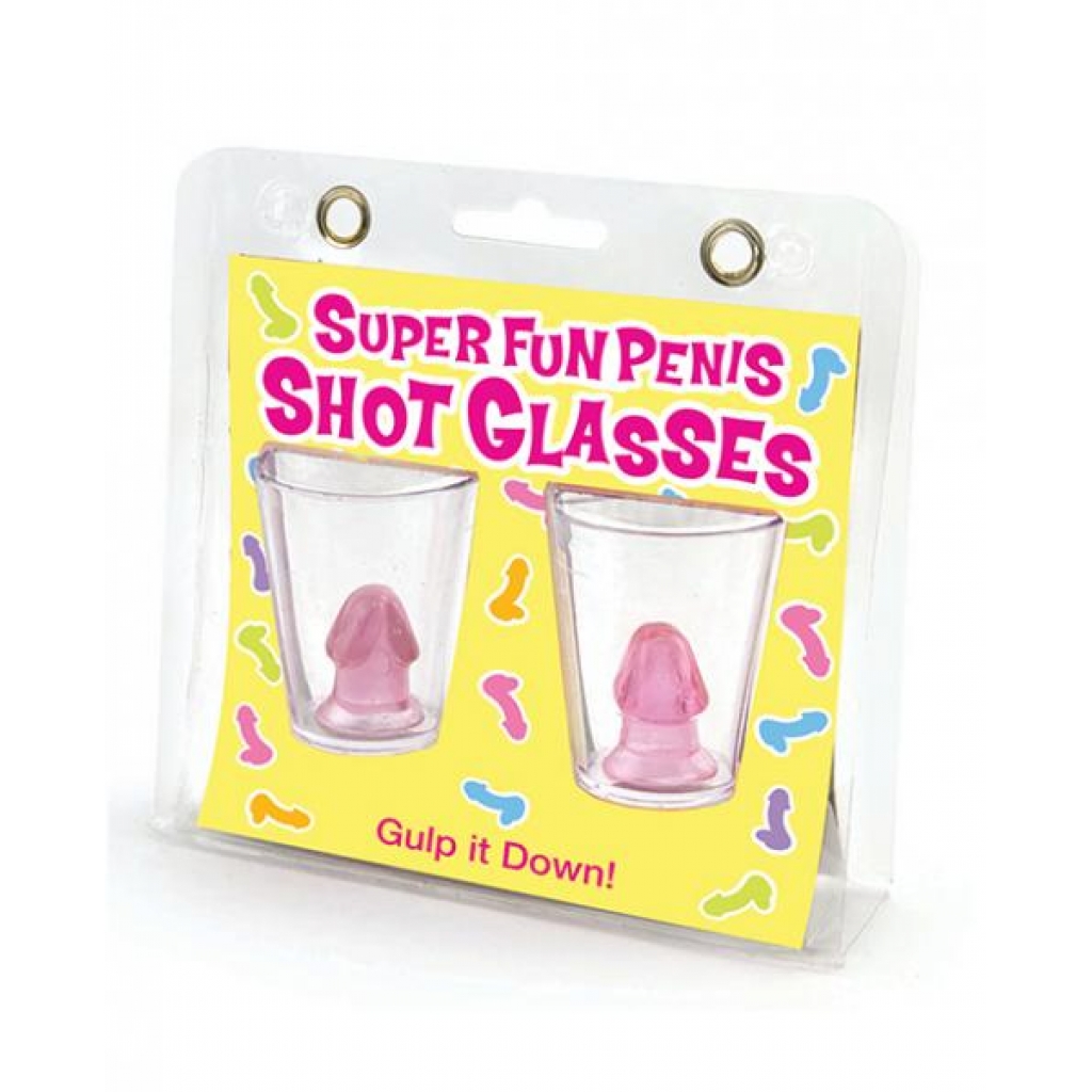 Super Fun Penis Shot Glasses 2ct - Gag & Joke Gifts