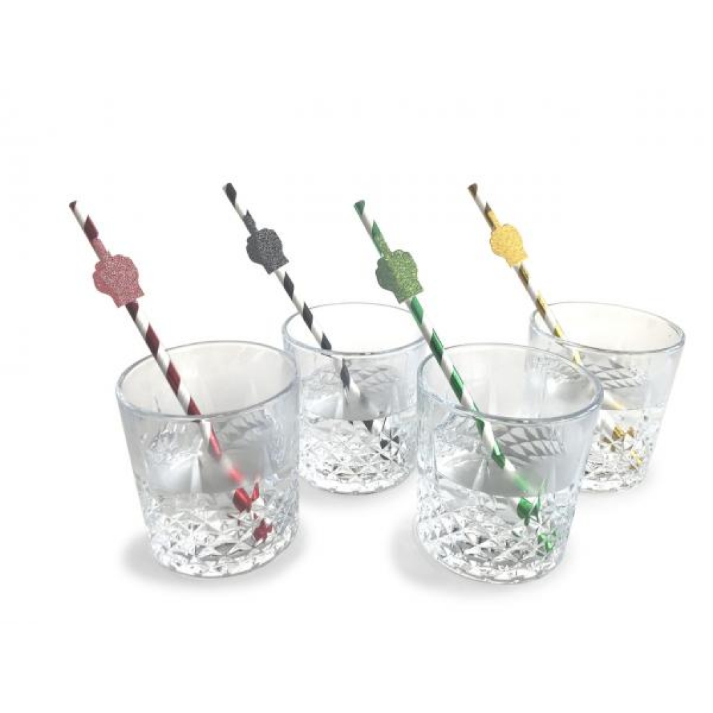 Happy F*ing Birthday Tall Party Straws - Serving Ware