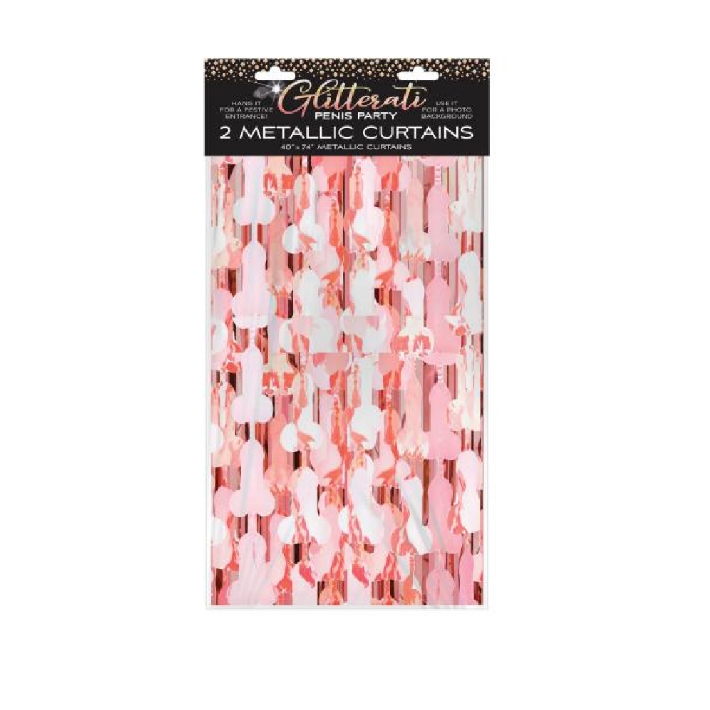 Glitterati Penis Foil Curtain - Serving Ware
