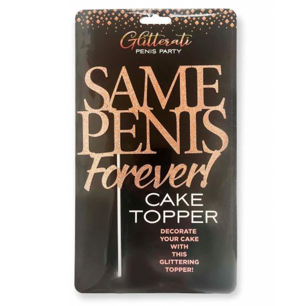 Glitterati Same Penis Cake Topper - Adult Candy and Erotic Foods