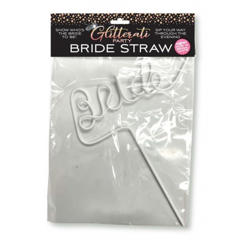 Glitterati Bride Straw White - Serving Ware