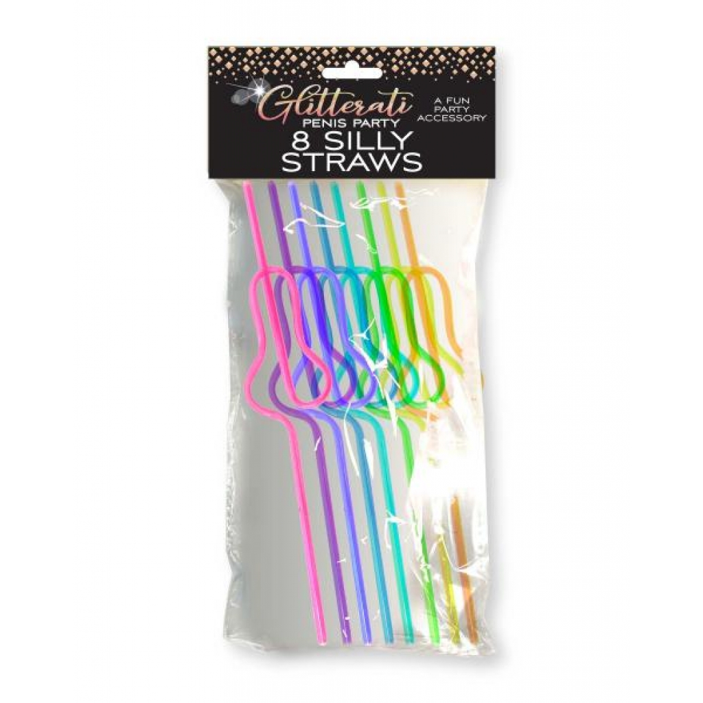 Glitterati Silly Penis Straws - Serving Ware