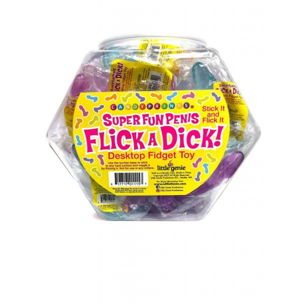 Flick A Dick Fidget Toy 24pc Fishbowl - Serving Ware