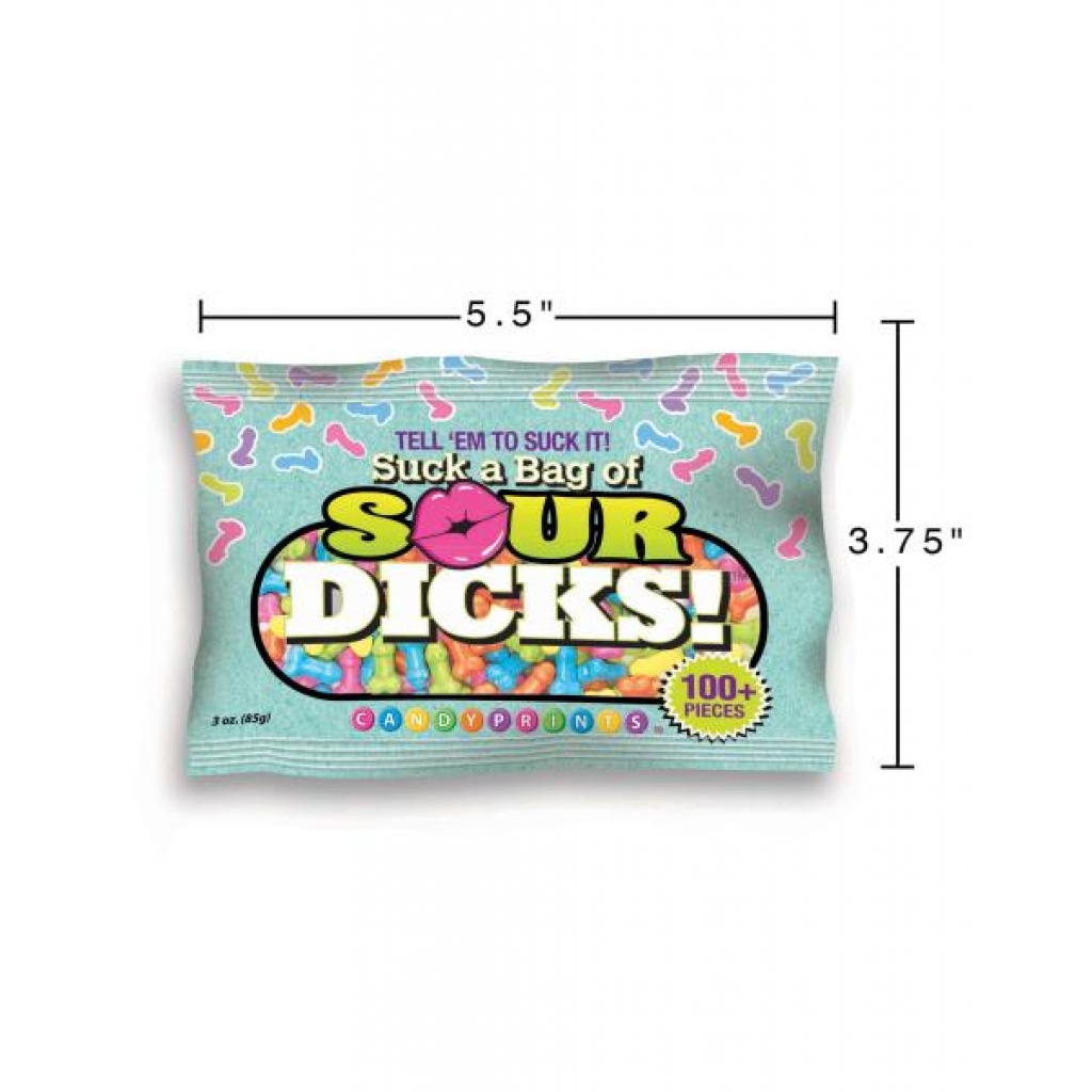 Suck A Bag Of Sour Dicks 3 Oz Bag - Adult Candy and Erotic Foods