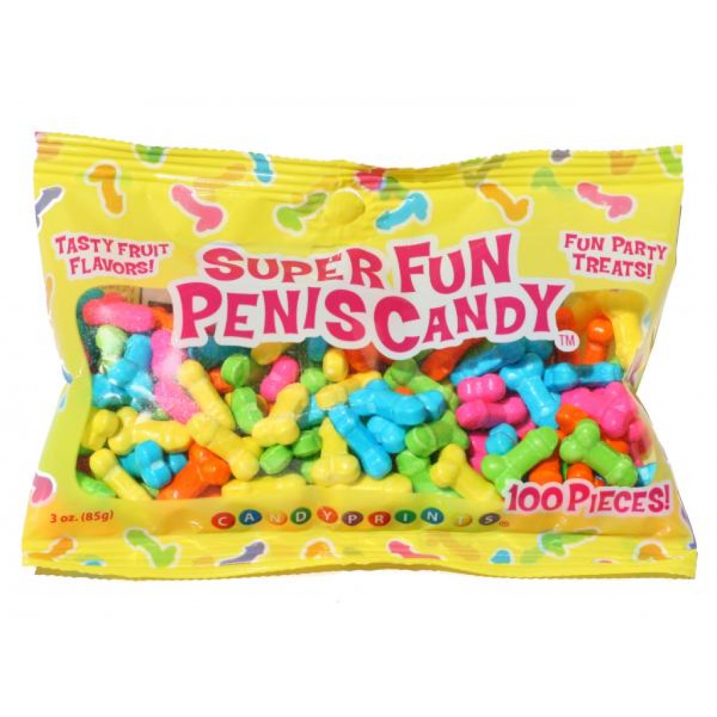 Super Fun Penis Candy 100 Pieces Fruit Flavors 3oz - Serving Ware