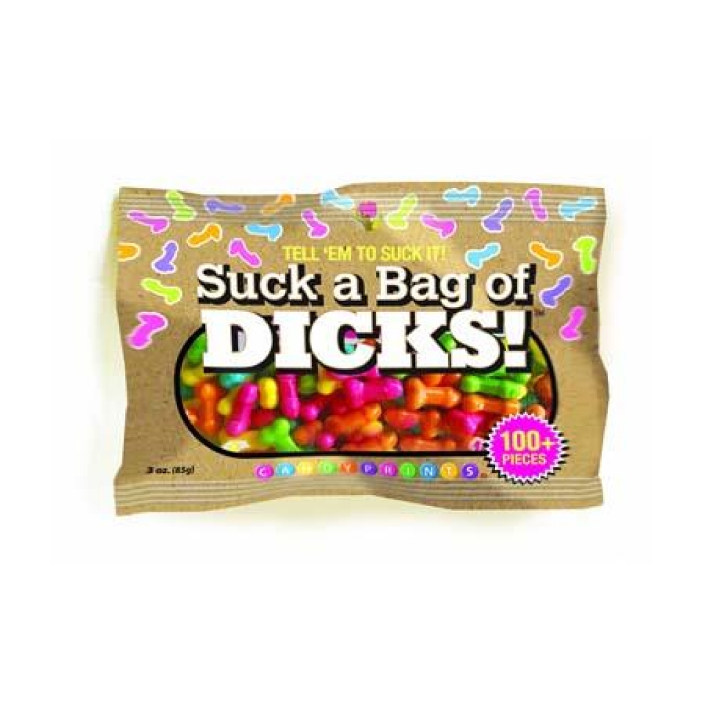 Suck A Bag Of Dicks 100 Piece Bag - Adult Candy and Erotic Foods