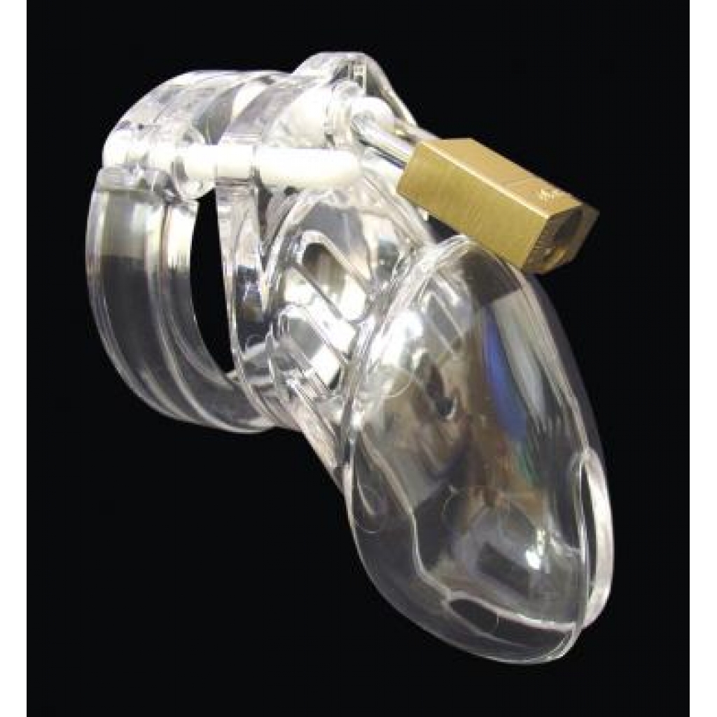 CB-6000s Male Chastity Device 2.5 inches Cage and Lock Set Clear - Chastity & Cock Cages