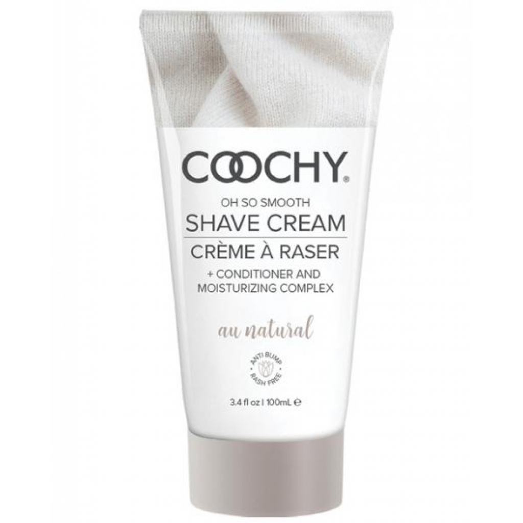 Coochy Shave Cream Au Natural 3.4oz - Shaving & Intimate Care