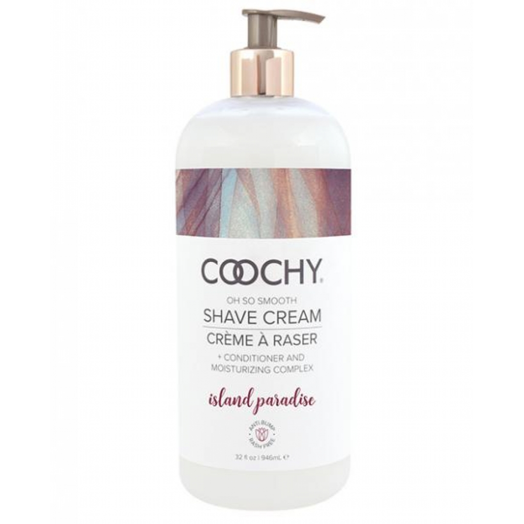 Coochy Shave Cream Island Paradise 32 oz - Shaving & Intimate Care
