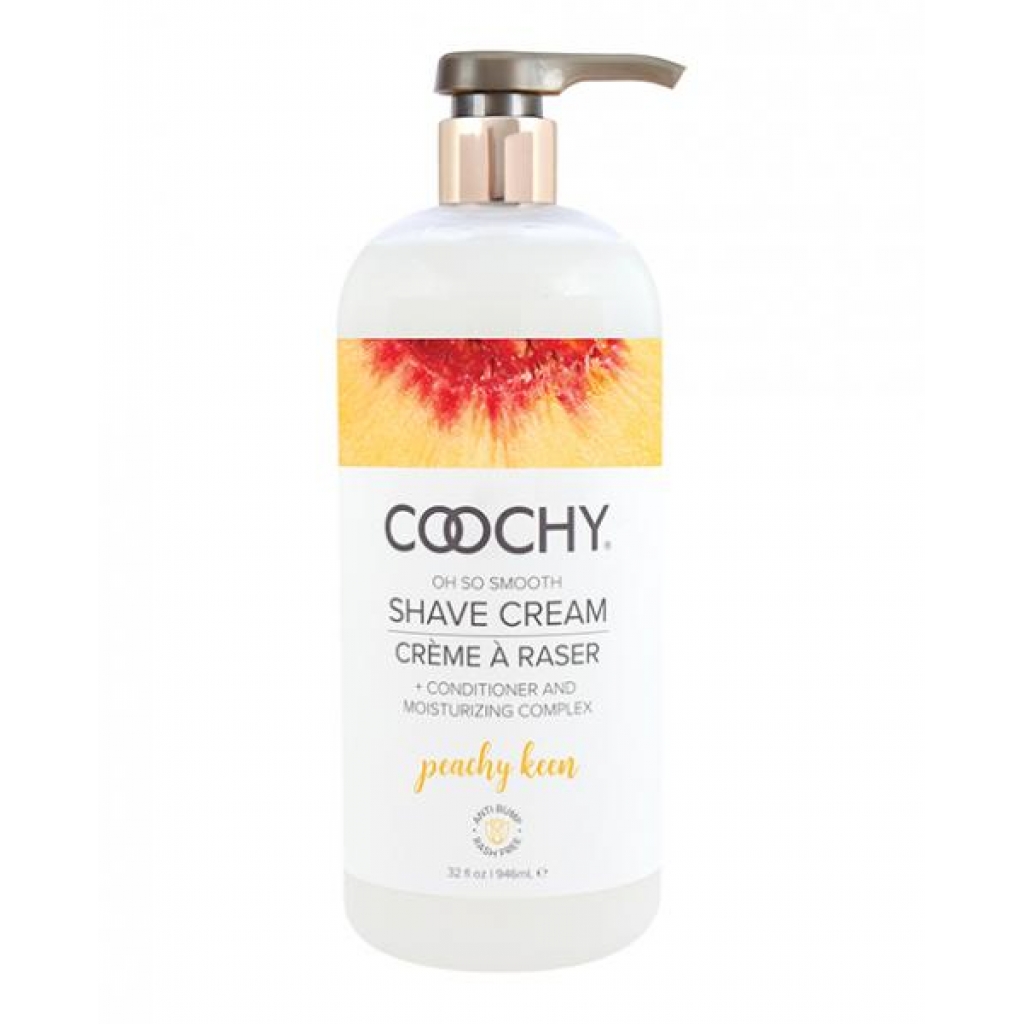 Coochy Shave Cream - Peachy Keen (32 Fl. Oz)