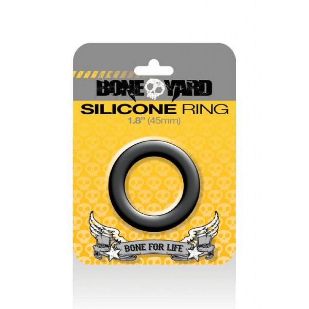 Boneyard Silicone Ring 1.8 inches Black - Classic Penis Rings