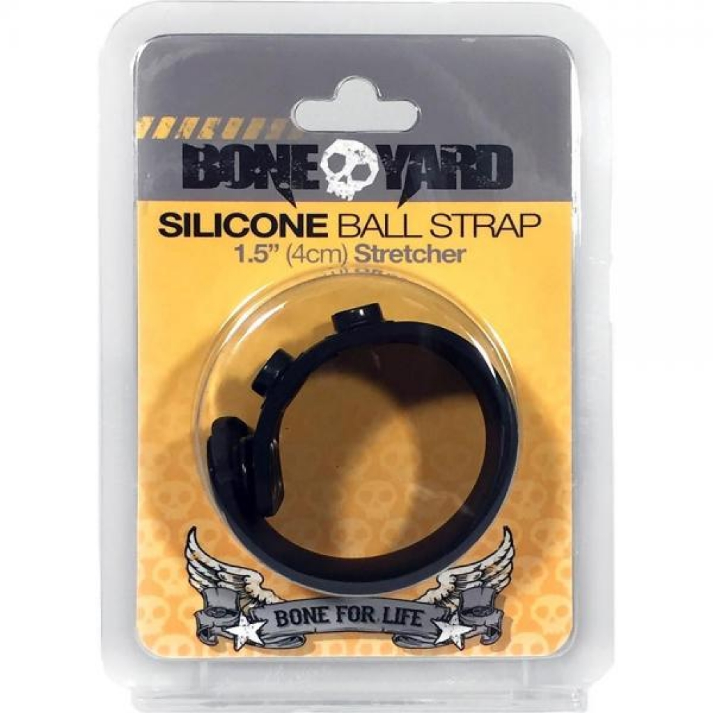 Boneyard Ball Strap Black - Adjustable & Versatile Penis Rings