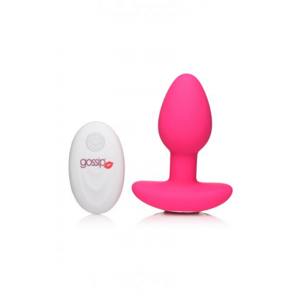 Gossip 10x Pop Rockers Plug W/ Remote Magenta - Anal Plugs