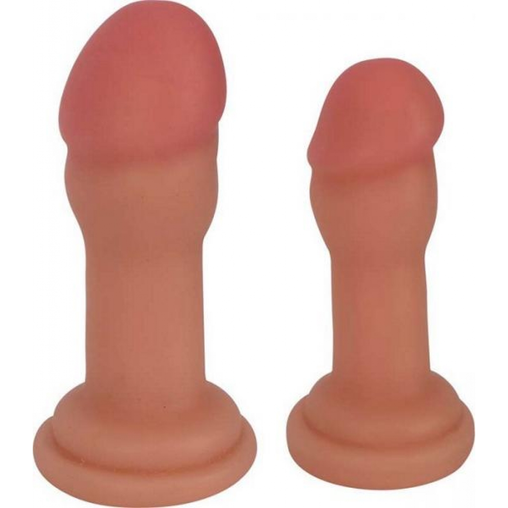 Jock Anal Play Duo 2 Piece Set Vanilla Beige - Anal Trainer Kits