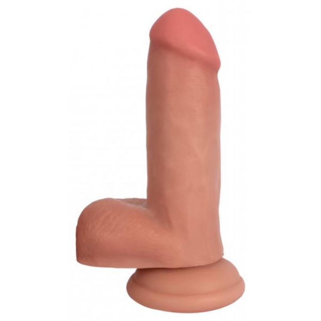 Jock Bareskin 6in Vanilla Dildo W/ Balls - Realistic Dildos & Dongs