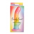 Simply Sweet 6.5in Ribbed Rainbow Dildo - Realistic Dildos & Dongs