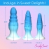 Simply Sweet Silicone Butt Plug Set Blue - Anal Plugs