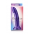 Simply Sweet 7 In Metallic Silicone Dildo Purple - Realistic Dildos & Dongs