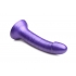 Simply Sweet 7 In Metallic Silicone Dildo Purple - Realistic Dildos & Dongs