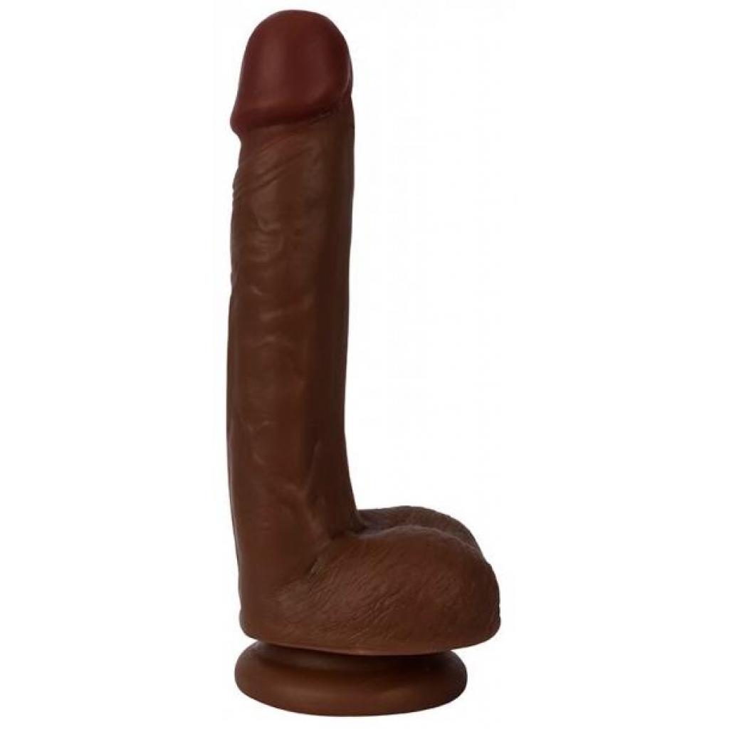Thinz 7 inches Slim Dong with Balls Chocolate Brown - Realistic Dildos & Dongs