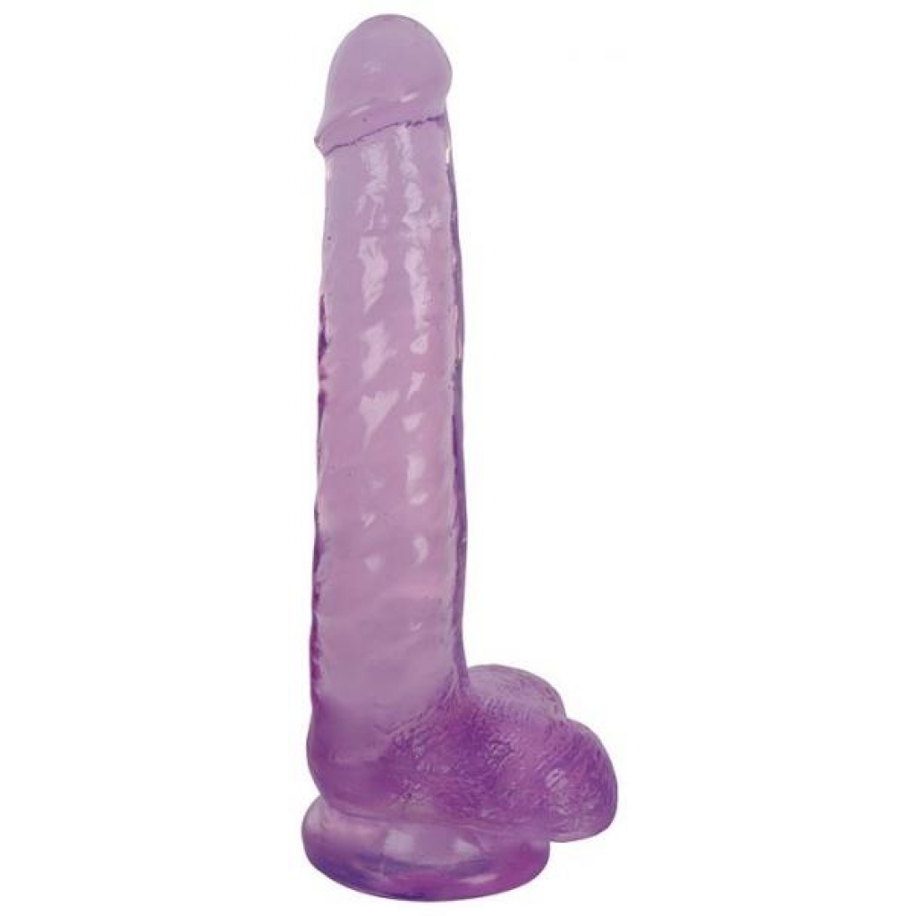 Lollicock 8 inches Slim Stick Dildo Balls Purple Grape Ice - Realistic Dildos & Dongs